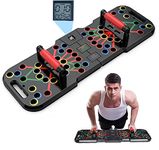 POSKOU Push Up Board System Exercise Workout Board Equipment for Men and Women Portable Gym Strength Training Fitness Push up Stand (41 in 1 with counter)