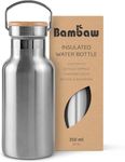 Bambaw Insulated Metal Water Bottles | Small Water Bottle 350 ml | Leakproof Water Bottle | Kids Stainless Steel Water Bottle | Thermal Bottles | Metal Water Bottle Kids | Eco Water Bottle 350ml