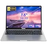 ACEMAGIC 16 inch FHD Display laptop, Quad-Core N-97 Processor Up to 3.6GHz(Beat N5095) laptop computer, 16GB DDR4 512GB SSD Notebook Computers with Metal Body Support WiFi, BT5.0, 3*USB3.2
