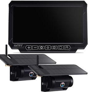 RV-Enthusiast Backup Camera Wireless for Trailer: Traveler RV Backup Camera with 2-Cameras - Install-Free Magnetic RV Camera for Furrion Voyager Series RVs A9