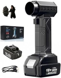 Cordless Turbo Dryer Blower for Car - Snow Blower, featuring a 10,000mAh battery module, maximum thrust of 1.8 lbs, lightweight design, ideal for clearing snow from lawns, gardens, and vehicles（Black）