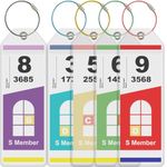 Meedo Cruise Luggage Tag Holders, 5 Pack Clear Luggage Tag Holders for Royal Caribbean & Celebrity Cruise, Luggage Tags for Cruise Travel Essentials in 2024-2025, Zip Seal & Steel Loops Closure