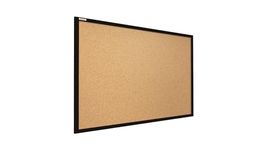 ALLboards Cork Board with Wooden Natural Black Frame 90x60cm, Corkboard Bulletin Board Notice Board