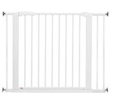 BabyDan Swing Shut, Pressure Fit Stair Gate, Covers openings between 77.3-103.6 cm/30.5-40.7 inches, Baby Gate/Safety Gate, White, Made in Denmark - (Pet Gate/Dog gate)