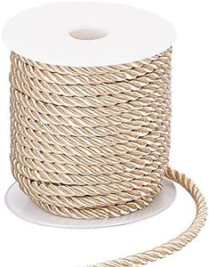 PH PandaHall 5mm Cordoncino Intrecciato Corda Intrecciata in Poliestere, 3 Strati Cordino Decorativo Ritorto 18m per la Decorazione Domestica Abbellire i Costumi Coulisse della Borsa di Natale