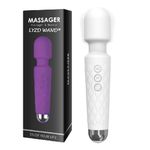 LYZD WAND Quiet Vibrato.r.s.s Vibrabra.t.e.r Vibratorter Women Toy Bull.et Vibrat.o.rs S.ex Toys4Women Toys4couples, Vibrantoror for Men & Women Tool Vibrat.o.r 20 + 8 Mode Massage (White)