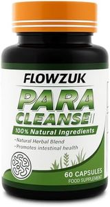 Organic Wormwood Clove and Black Walnut Gut Support Colon Detox for Humans Health Intestinal Strong Natural Cleanse by Flowzuk Capsules