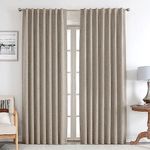 Joydeco Blackout Linen Curtains 96 