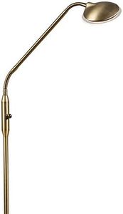 Qazqa eva - LED Dimmable Lampe de lecture variateur inclus - 1 lumière - H 1490 mm - Bronze - Moderne - éclairage intérieur - Salon I Chambre