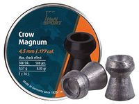 H&N Crow Magnum Airgun Pellets, Hollowpoint, 500 Count, 177-caliber/9.26-Grains