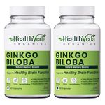 HEALTH VEDA ORGANICS PRIVATE LIMITED Plant Based Ginkgo Biloba 120 mg | 120 Veg Capsules | Supports Better Concentration, Memory & Learning | For Men & Women