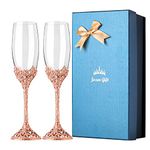 champagne flutes set 2 for wedding