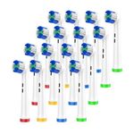 Electric Toothbrush Heads, Oral B Replacement Heads, Replacement Toothbrush Heads Compatible with Oral B Braun, Oral B Electric Replacement Toothbrush Heads for 500 600 1000 1500 3000 3757 5000 7000 7500 8000 (16 Pack)