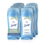 Secret Original Shower Fresh Scent Women's Invisible Solid Ph Balanced Antiperspirant & Deodorant 2.6 Oz (Pack of 6)
