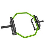 CAP Barbell 50-Inch Olympic Trap Bar | Hex Bar | Shrug Bar | Deadlift Bar | Green