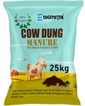 EDGEMETER Cow Dung Manure for Plants 25kg | Manure for Home Gardening | Gobar ki Khad for Plants | Cow Dung Compost for Plants