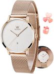 OLEVS Rose Gold Watches For Women W
