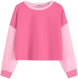 Arshiner Girls Crop Tops Kids Long Sleeve Pullover Sweatshirts Girls Cropped Crewneck Sweatshirt Pink Long Sleeve Crop Top Size 10 Girls Clothes