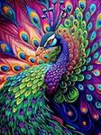 Diamond Painting Kits for Adults, 5D DIY Peacock Diamond Art Kits Full Drill Diamond Dots for Gift Wall Decor Gem Arts 12x16 inch