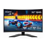 GIGABYTE G32QC A (32" 165Hz 1440P Curved Gaming Monitor, 2560 x 1440 VA 1500R, 1ms (MPRT) Response Time, 93% DCI-P3, VESA Display HDR400, FreeSync Premium Pro