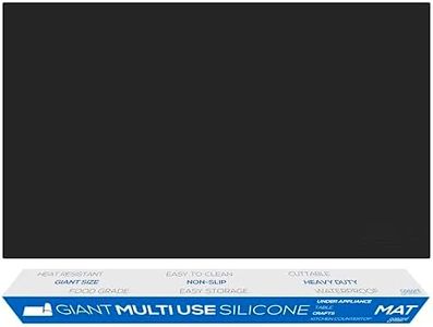 GASARÉ, Extra Large, Thick, Silicone Mat for Kitchen Counter, Heat Resistant Mat, Countertop Protector, Non-Slip, Easy to Clean, 40 x 23.5 Inches, Black
