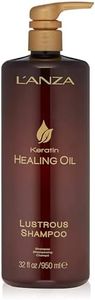 L'ANZA Keratin Healing Oil Shiny Shampoo for Damaged Hair (950 ml), Nourishes, Repairs, Shine & Strength for a Perfect, Silky Look, Sulfate-Free, Paraben-Free, Gluten Free