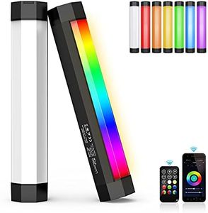 LUXCEO Portable RGB Photography Light, Handheld Full Color Video Light Wand Stick with APP Control, IP67 Waterproof Mini LED Photography Light Bar with Internal Rechargeable Battery & Magnetic