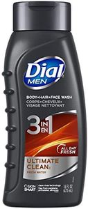 Dial for Men Hair + Body Wash, Ultimate Clean with Clean Rinsing Technology, 16 Fluid Ounces