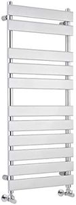 Hudson Reed HL396 Piazza | Modern Bathroom Vertical Wall Hung 11 Bar Heated Towel Rail, 1200mm x 500mm, Chrome