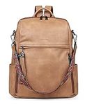 FADEON Leather Backpack Purse for W