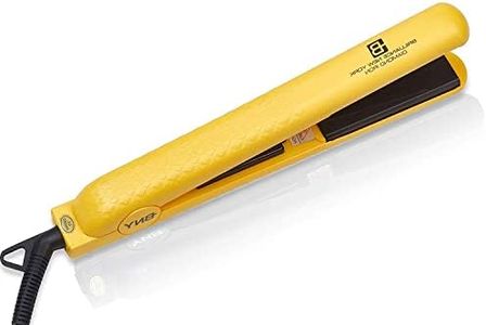 Brilliance New York - 1.25 Inch Diamond Ceramic Flat Iron - Frizz-Free and Anti-Static Ionic Plates - Dual Voltage Flat Iron for Travel