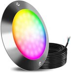 Goldlife 6" RGB Pool Light for Inground Pools, 12V 30W 3000LM, 50ft Cord LED Underwater Pool Lights, IP68 Waterproof Swimming Pool Light, Color Changing Pool Light Fixture (NOT Included Controllers)