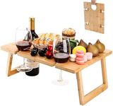 Peohud Portable Wine Picnic Table, 