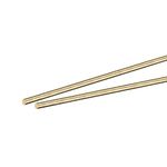 sourcing map Brass Rod,Brass Solid Round Rod 3mm Diameter 200mm Length Lathe Bar Stock for RC Model Airplane Helicopter DIY Craft Pack of 2pcs