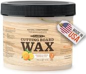 Cutting Board Butcher Block Wax - Restaurant Size 32oz - Made with Natural Beeswax, Carnauba Wax and Enriched with Orange & Lemon Extracts - For Kitchen Countertops, Natural Wood, Bamboo, Bowls