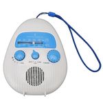 Waterproof Shower Radio, Splash Proof AM FM Radio with Rotating Knob for Bathroom Outdoor Use, Built in Speaker, Effectively Withstand Steam and Moisture