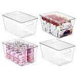 Vtopmart 4 Pack Clear Stackable Sto