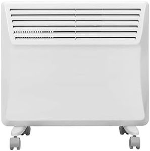 Devola Electric Panel Heater Low Energy Wall mounted Radiator 1000W, Eco Warm Energy Efficient Technology, Floor stand & wall mount, Adjustable Thermostat with Programmable Timer, Lot 20, DVS1000W