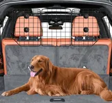 CASIMR Dog Car Barrier for SUVs, Vehicles, Trucks, Cars, Adjustable Pet Divider Cargo Area Universal-Fit, Folding Design for Easy Storage, Heavy-Duty Wire Mesh Barriers Safety Travel Accessories