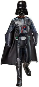 Rubies Disfraz Darth Vader Premium para niños y niñas, Traje completo de lujo, máscara, capa y guantes, Oficial Star Wars, Unisex para Cosplay, Cumpleaños y Fiestas