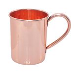 S N INTERNATIONAL Unique Design Pure Copper Mug. 400 ML