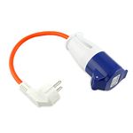 Leisurewize – Caravan Mains Adaptor Hook Up Leads, Motorhome Electric Supply – CE Approved Camping Industrial Mains Power (230V Euro Adaptor)