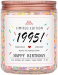 Homsolver 30th Birthday Gifts for Her Women, Happy 1995 30th Birthday Candle Gifts Ideas-Limited Edition 1995 Handmade Candles (Vanilla Birthday Cake Scent with Sprinkles)