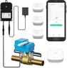 YoLink DIY Automatic Water Leak Detection & Shut-Off Starter Kit, EVO Valve Operator, Wireless Valve Controller, (3) Leak Sensors, Hub