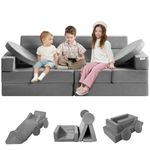 VEVOR Play Couch,15pcs Modular Kids Nugget Couch,Toddler Foam Sofa Couch with High-density 25D Sponge for Playing,Creativing,Sleeping,Imaginative Kids Furniture for Bedroom and Playroom