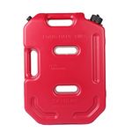 Togarhow 10L 2.6 Gallon Red Fuel Tank Cans Spare Portable Fuel Oil Petrol Diesel Storage Gas Tank Emergency Backup for Motorcycle SUV ATV Truck Cars