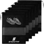 Amazon Brand - Symactive Shoe Bag for Travel/Storage | Organizer Shoe Bags for Women & Men Travel Accessories - Pack of 6 Shoe Pouch