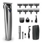 Wahl Canada Lithium‑Ion Stainless Steel All‑In‑One Trimmer – Cordless Waterproof Grooming Kit with T‑Blade, Dual Shaver, Detail Trimmer, 3.5‑Hr Runtime, USB Charging – Model 3114