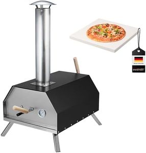 bremermann Four à pizza avec pierre à pizza 30 x 2 x 30 cm // pour briquet, charbon, granulés