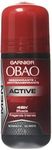 (Pack of 4) Garnier OBAO for Men, 48 Hour Roll on Deodorant & Antiperspirant, Active Scent, 65 g each by Garnier OBOA